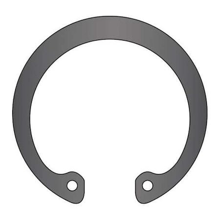 Rotor Clip Internal Retaining Ring, Steel, Black Phosphate Finish, M17 Bore Dia. MHO-017