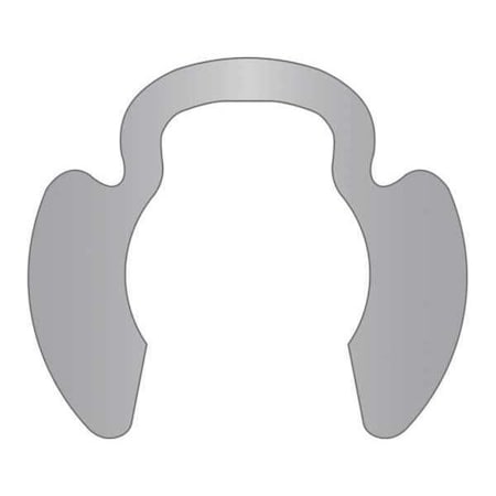 ROTOR CLIP External Retaining Ring, Stainless Steel Plain Finish, 1/2 in Shaft Dia PO-050-SS