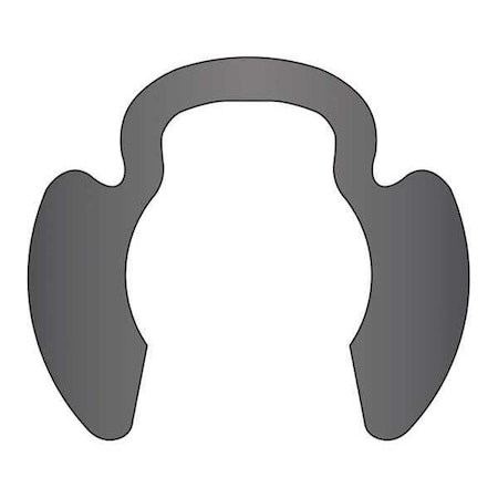 Rotor Clip External Retaining Ring, Steel, Black Phosphate Finish PO-031