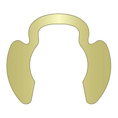 Rotor Clip External Retaining Ring, Steel, Zinc Yellow Finish PO-150-ZD