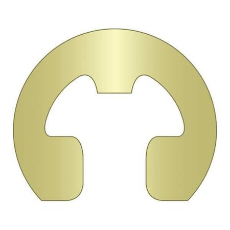 Rotor Clip External-E E-Clip, Steel Zinc Yellow Finish, 0.375 in Shaft Dia RE-037-ZD