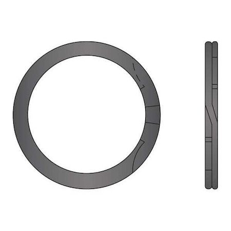 Huyett Internal Retaining Ring, Steel, Plain Finish, 3.438 in Bore Dia. RR-343