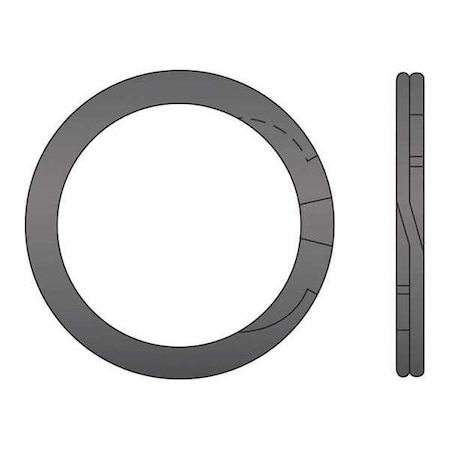 Huyett External Retaining Ring, Steel Plain Finish, 4-1/2 in Shaft Dia RST-450