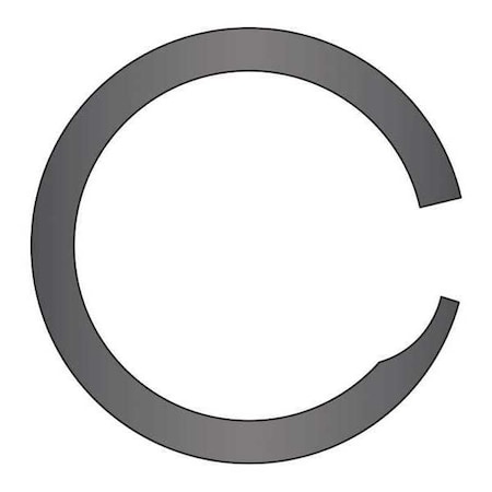 Huyett External Retaining Ring, Steel, Plain Finish US-350