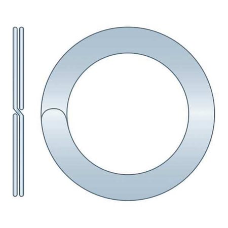 Huyett Internal Retaining Ring, Steel, Zinc Plated Finish, 0.604 in Bore Dia. SRZ-0460