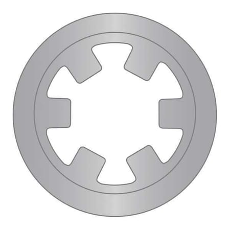 Rotor Clip External Push-On Retaining Ring, Stainless Steel, Plain Finish TX-018-SS