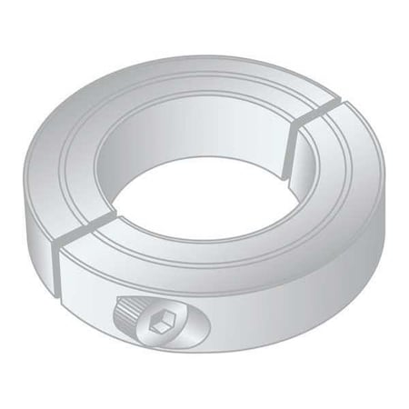 Huyett Split Collar, Dbl 2-1/16"x1-1/4"x1/2"AL SC2-1250-AL