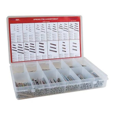 Huyett Spring Pin, ZC Assort, 500pcs. DISP-SP500