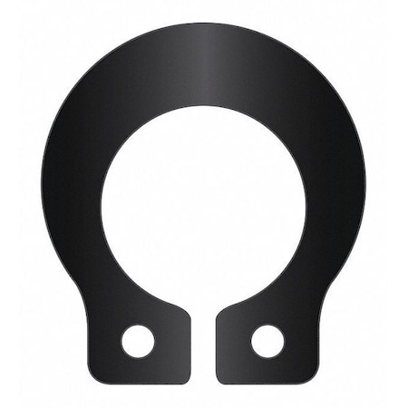 Rotor Clip External Retaining Ring, Steel Black Phosphate Finish, 1/4 in Shaft Dia SHF-025