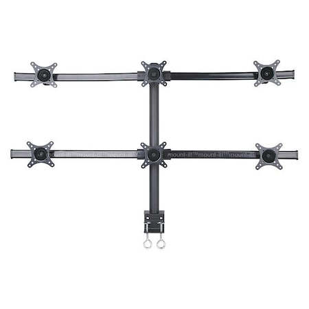 Mount-It Quad Monitor Desk Mount 13-24" Screens MI-776