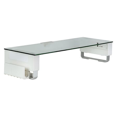 Mount-It Glass Monitor Stand W/ USB, 22IN X 9IN MI-7265