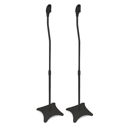 Mount-It Speaker Stands for Surround Sound System 2 Black MI-1210B