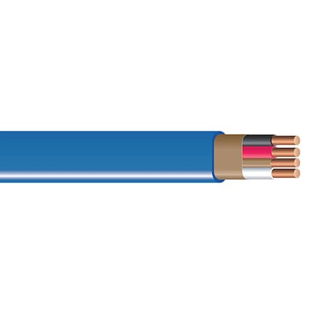 Southwire NM-B Non-Metallic Building Cable, Copper, 14 AWG, 3C with Ground, Blue, Solid, 250 ft 63946955