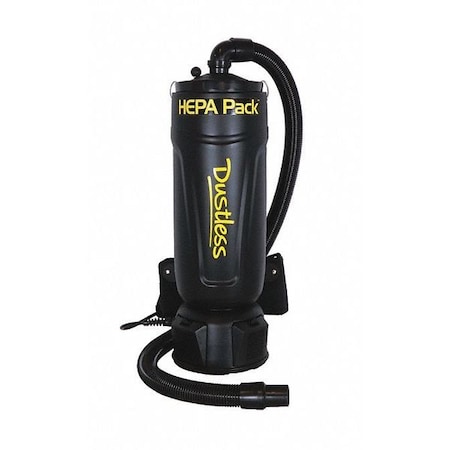 Dustless Technologies BackPack Vacuum, HEPA, 4 Stage, 2.5 gal. D1505