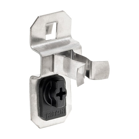 Triton Products 1/4 In. to 1/2 In. Hold Range Stainless Steel Extended Spring Clip for Stainless Steel LocBoard, PK3 63105