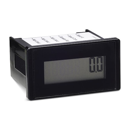 Trumeter Hour Meter, LCD, Clip, 8 Digit, ABS/PC Blend 6320-1000-0000