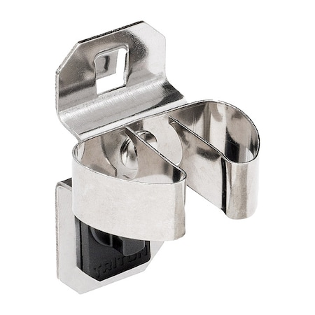 Triton Products 1/4 In. to 1/2 In. Hold Range Stainless Steel Standard Spring Clip for Stainless Steel LocBoard, PK3 63205