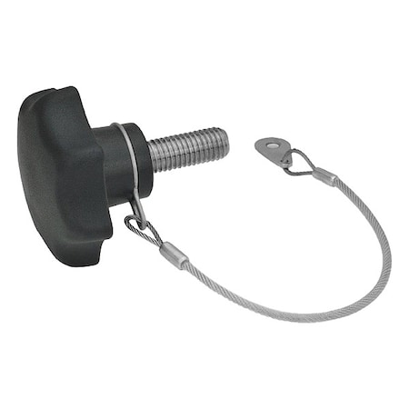 J.W. Winco Hand Knobs with Loss Protection 6336.13-50-M10-25-H