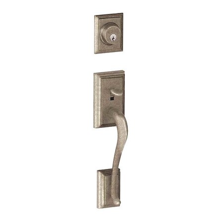 Schlage RH Addison Accent Lever DBL CYL Handle Tri F62ADD621ACCRH