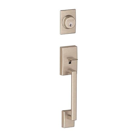Schlage RH RH Century Manhattan LVR DBL CYL Handle F62CEN619MNHRH