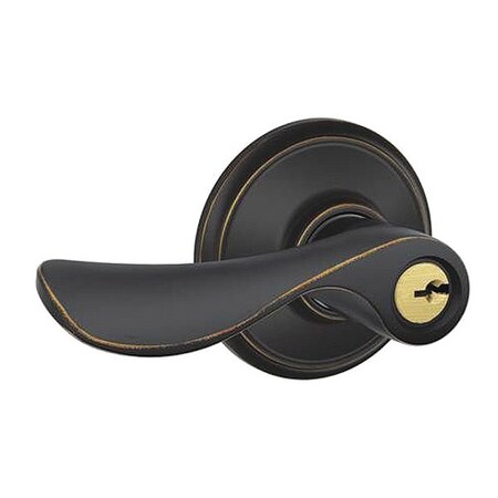 Schlage LH Champagne Lever Storeroom C KWY 16211 F80CHP716LH