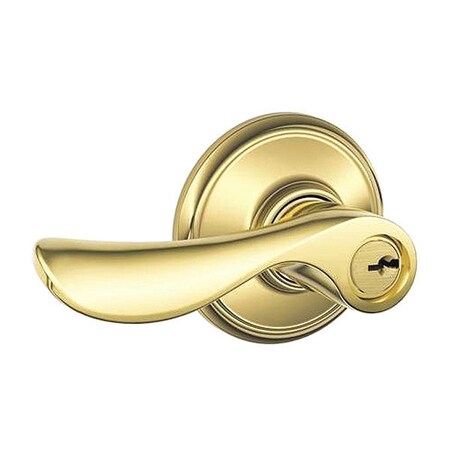 Schlage RH Champagne Lever Storeroom C KWY 16211 F80CHP505RH