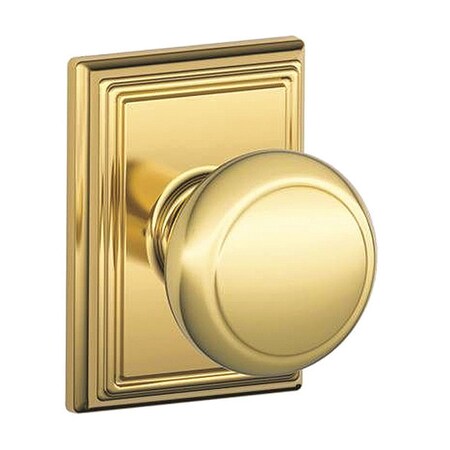 Schlage Andover Knob Addison Rose Dummy Interior F94AND605ADD