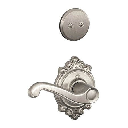 Schlage LH Flair Lever Brookshire Rose Dummy Int F94FLA619BRKLH