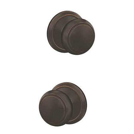 Schlage Andover Knob Alden Rose Non Turning Dumm FC172AND716ALD
