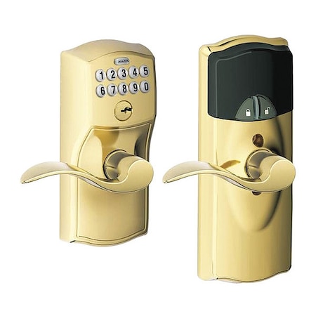 Schlage Camelot Accent Lever Keypad Entry Z-Wave FE599NXCAM505ACC