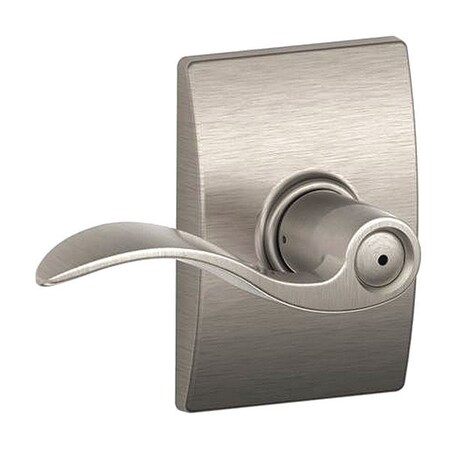 Schlage Accent Lever Century Rose Priv 16080 100 F40ACC619CEN