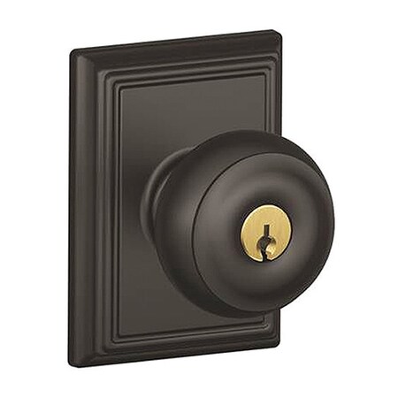 Schlage RH Georgian KNB by Accent LVR Addison Ro F51AGEO622ACCRHADD