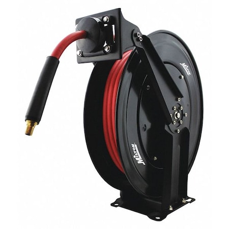 Milton Hose Reel, Dual Arm, 3/8" X 50ft, 3/8" Hose Diameter, 50 ft. Length, 300 psi Max. Pressure 2760-50D