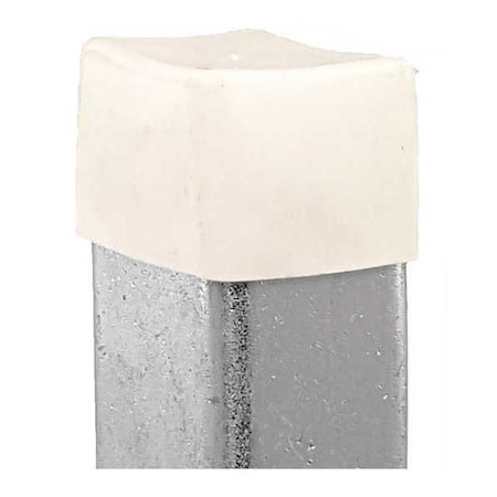 Vast Safety End Cap, 13/16"X1-5/8", White, PK100 V400NEOCPW-100