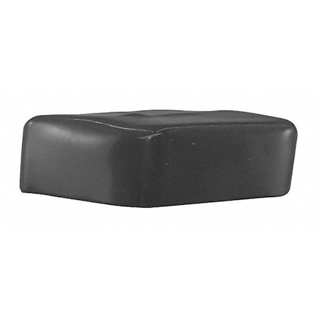 Vast Safety End Cap, 3-1/4"X1-5/8", Black, PK10 V801NEOCPBK-10