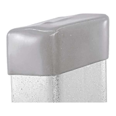 Vast Safety End Cap, 3-1/4"X1-5/8", Grey, PK25 V801NEOCPGY-25