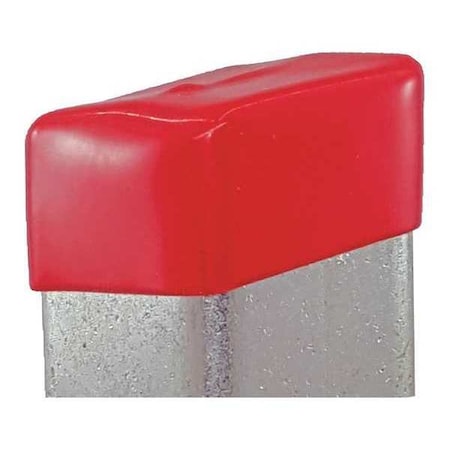 Vast Safety End Cap, 3-1/4"X1-5/8", Red, PK10 V801NEOCPR-10