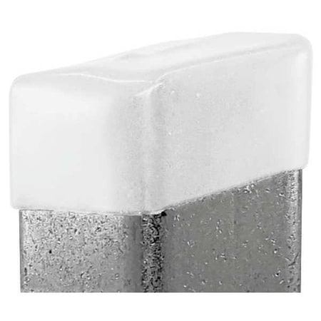 Vast Safety End Cap, 3-1/4"X1-5/8", White, PK10 V801NEOCPW-10
