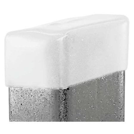 Vast Safety End Cap, 3-1/4"X1-5/8", White, PK25 V801NEOCPW-25