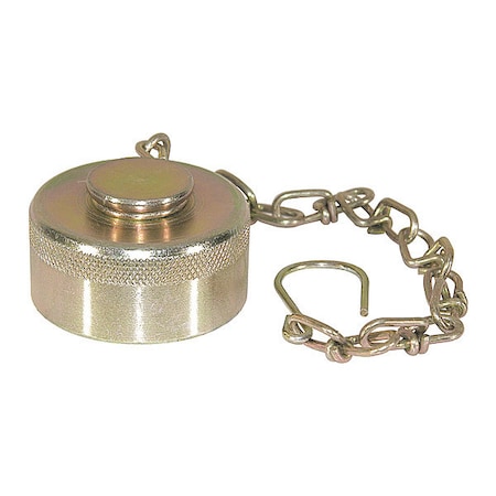 Buyers Products Steel Dust Cap With Chain For 1-1/2 Inch NPT Coupler QDDC241