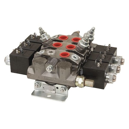 Buyers Products Electric Sectional Valve 3-Way/3-Way/4-Way/PB HVE334PB