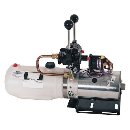 Buyers Products 4 Way/3 Way DC Power Unit-Manual Controls Horizontal 1.8 Quart Reservoir PU5007