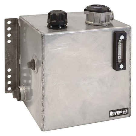Buyers Products 15 Gallon Stainless Steel Bulkhead Hydraulic Reservoir With 10 Micron Filter SMR15SSF10