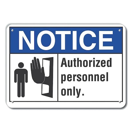 Lyle Notice Sign, 7 in H, 10 in W, Aluminum, Vertical Rectangle, English, LCU5-0006-RA_10X7 LCU5-0006-RA_10X7