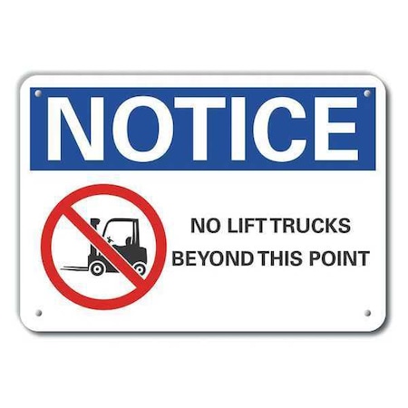 Lyle Caution Sign, 10 in H, 14 in W, Aluminum, Horizontal Rectangle, English, LCU5-0050-NA_14X10 LCU5-0050-NA_14X10