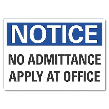 Lyle No Notice, Decal, Reflective, 14"x10", Header Background Color: Blue LCU5-0145-RD_14X10