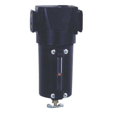 Arrow Pneumatics Filter, 40 Micron, 10 oz. Metal Bowl, 1/2" F374W