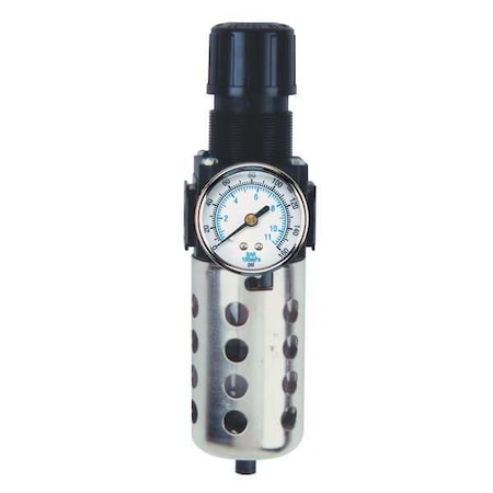 Arrow Pneumatics Filter/Regulator, Poly Bowl, 3/8" B753G