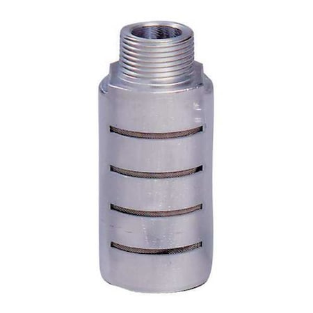 Arrow Pneumatics Male Alum Pneumatic Silencer, 1/2" ASQF-4M