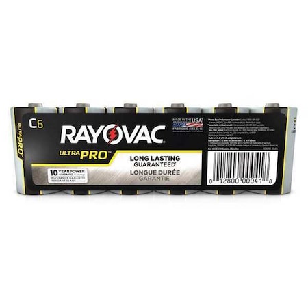 Rayovac Alkaline C Battery, 6PK ALC-6J